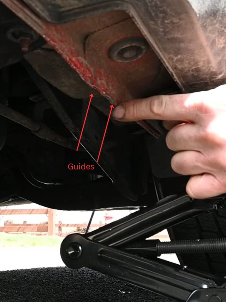 jack mounting points on car frame