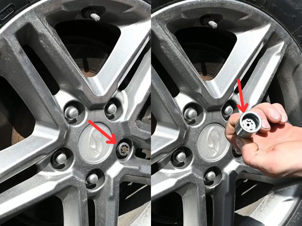 wheel lug nuts and lug nut locker key