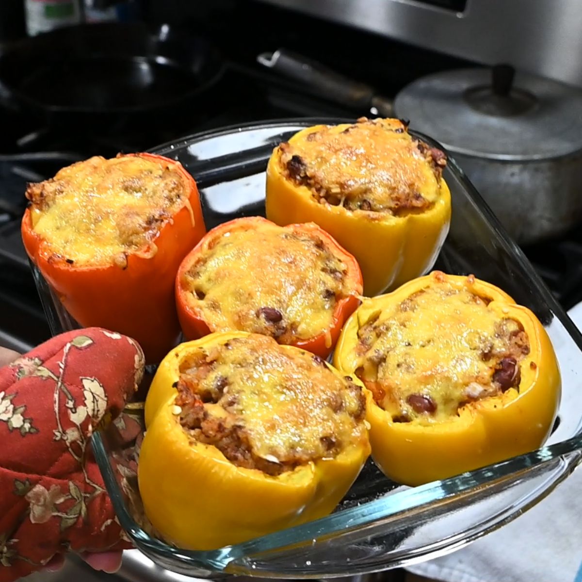 cooked stuffed bell peppers